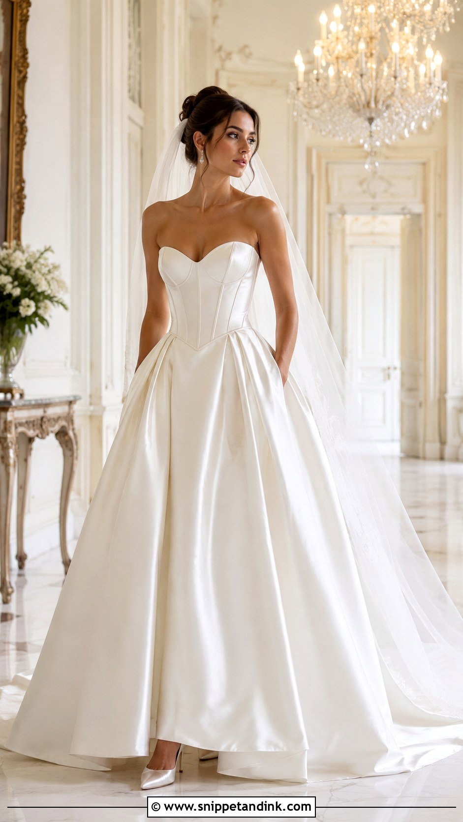 Basque Waist Wedding Dress - Snippet and Ink - 25 Classic Elegant Wedding Dresses
