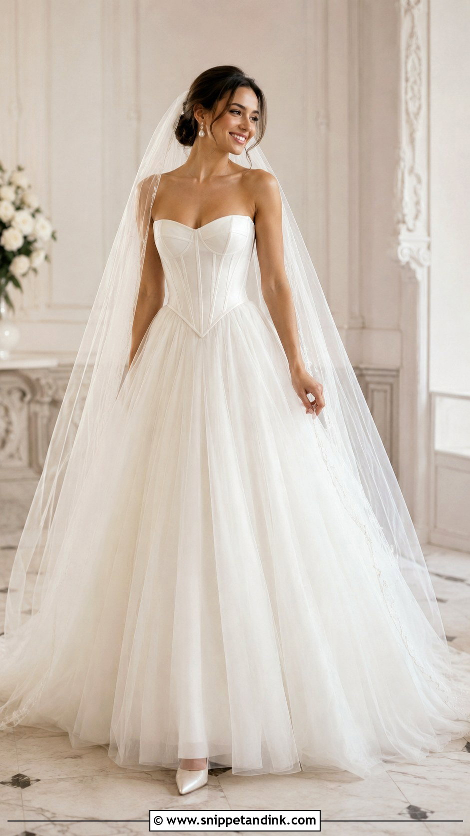 Basque Waist Wedding Dress - Snippet and Ink - 25 Dress Design for Wedding Ideas