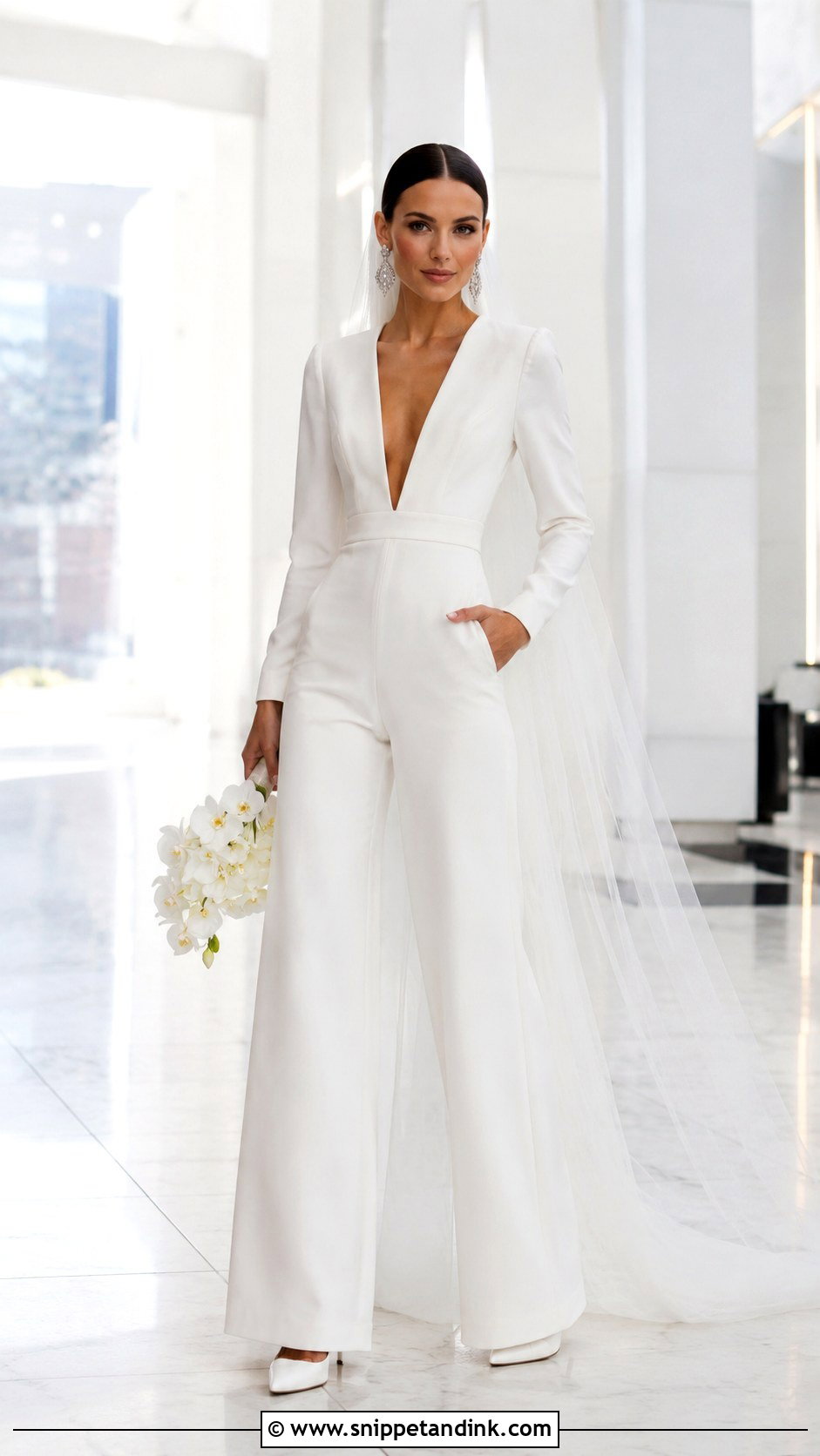 Basque Waist Wedding Dress - Snippet and Ink - 25 Modern Wedding Dress Ideas