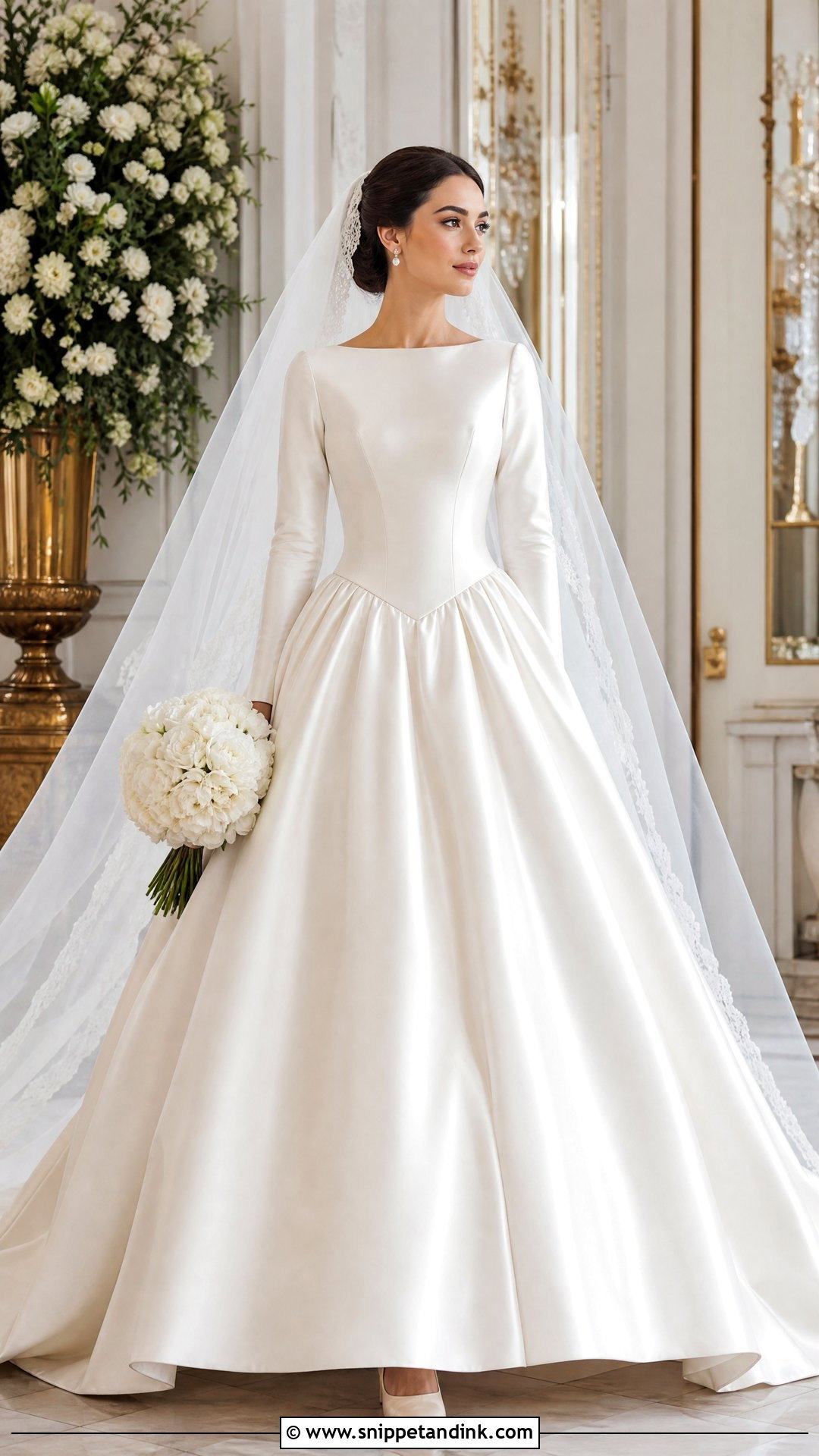 Basque Waist Wedding Dress - Snippet and Ink - 25 Romantic Classy Elegant Wedding Dress Ideas
