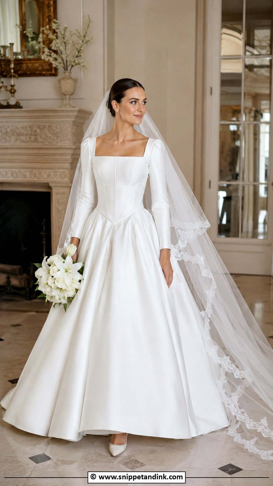 Basque Waist Wedding Dress - Snippet and Ink - 30 2026 Wedding Dress Ideas