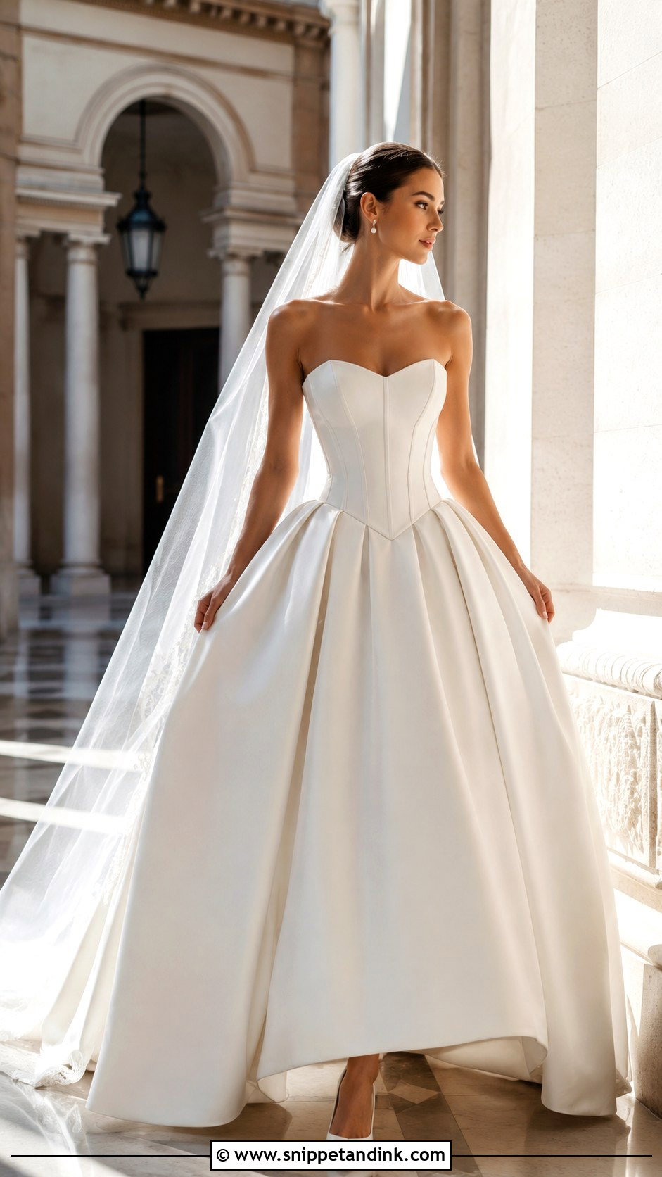 Basque Waist Wedding Dress - Snippet and Ink - 25 Wedding Dress for Bride Ideas
