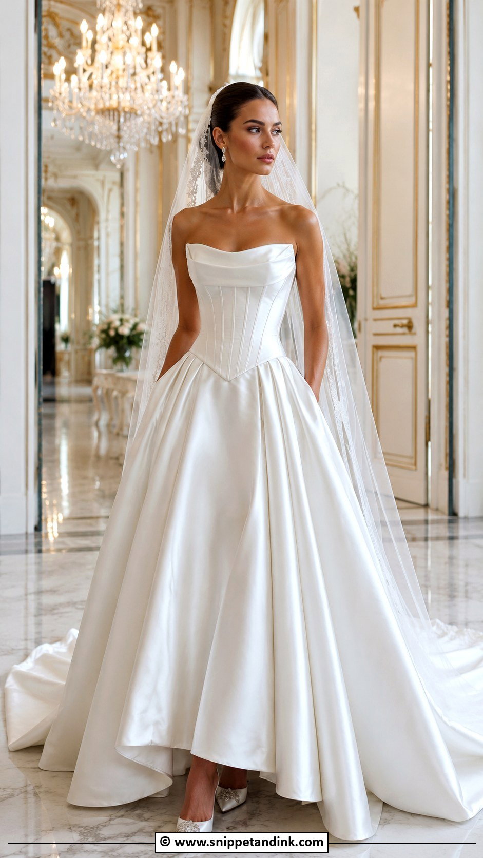 Basque Waist Wedding Dress - Snippet and Ink - 30 2 Piece Wedding Dress Ideas