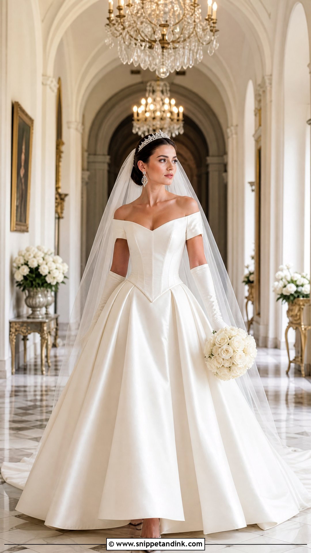 Basque Waist Wedding Dress - Snippet and Ink - 20 Boujee Wedding Dress Ideas