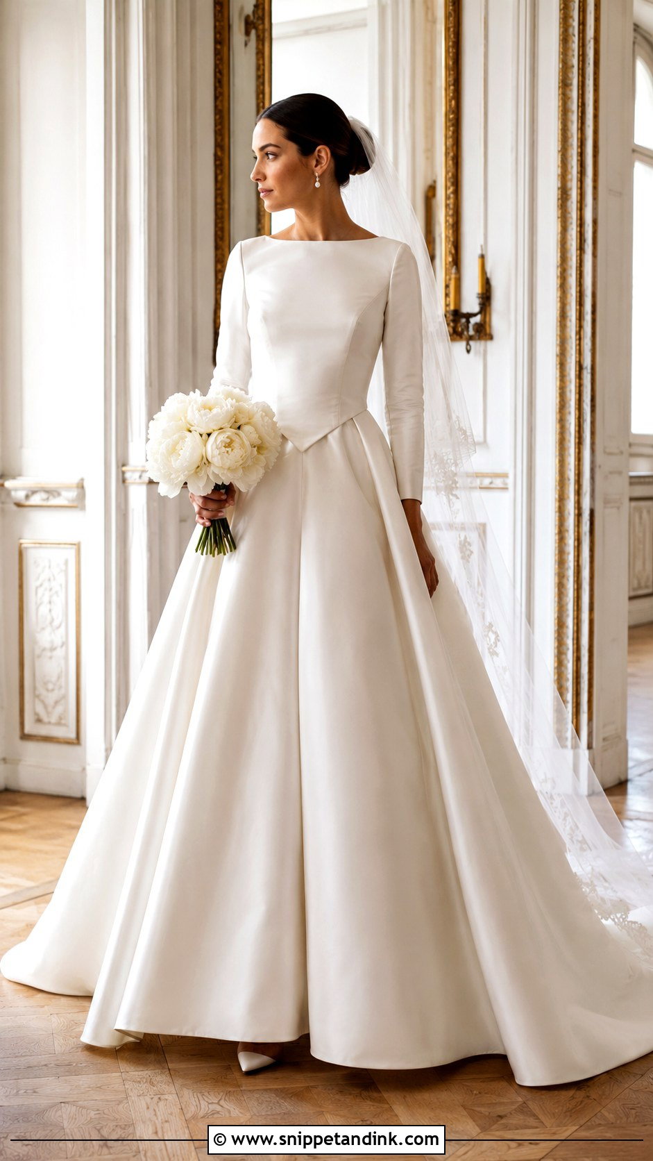 Basque Waist Wedding Dress - Snippet and Ink - 20 Classic Timeless Wedding Dresses