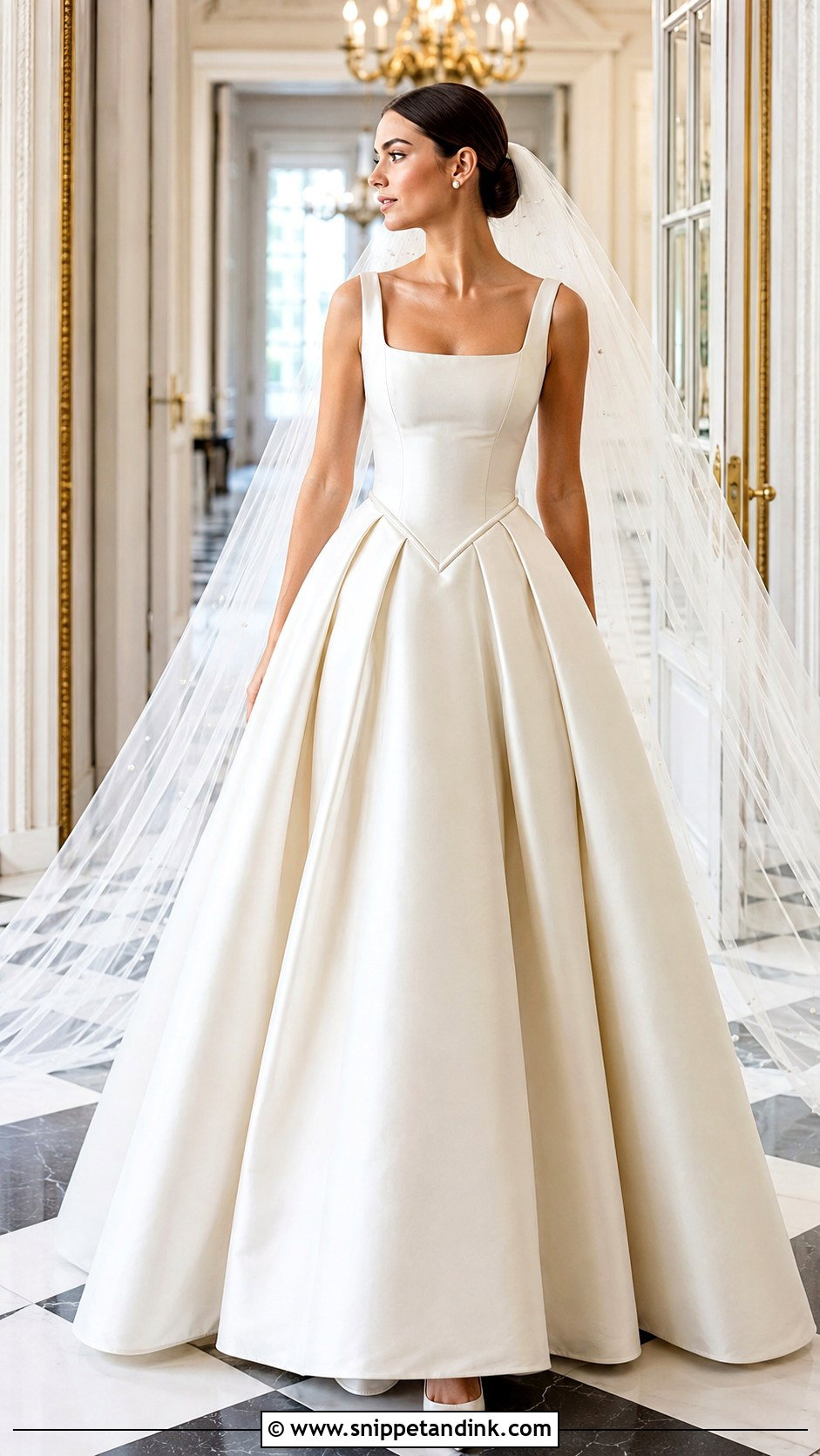 Basque Waist Wedding Dress - Snippet and Ink - 20 Classy Bride Dress Ideas