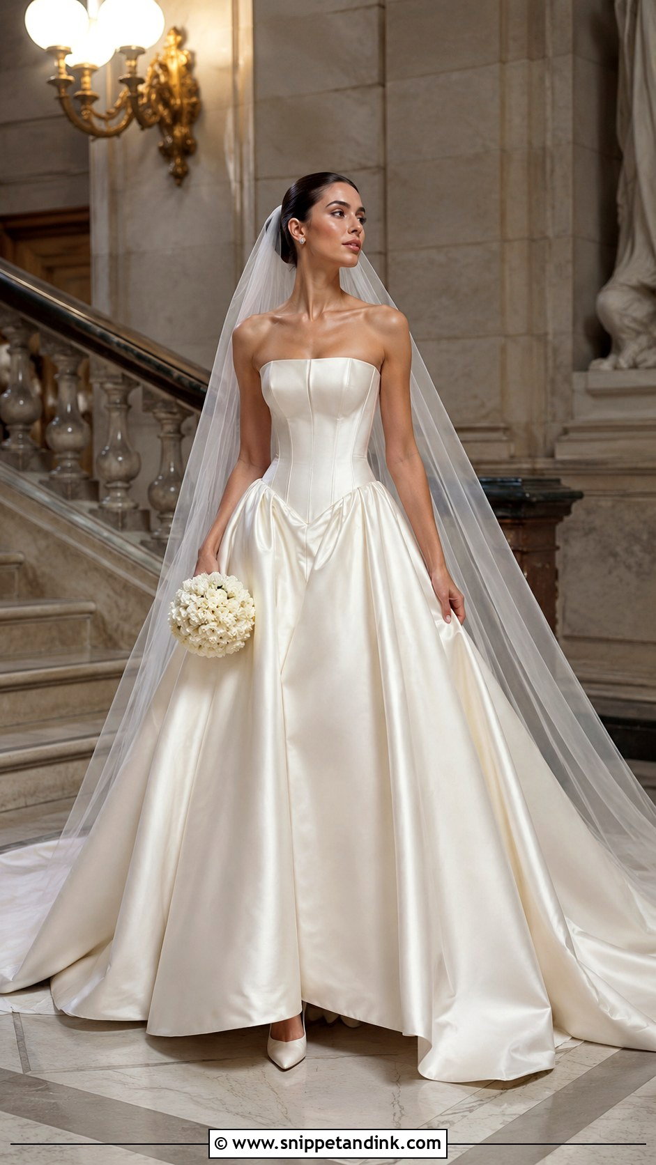 Basque Waist Wedding Dress - Snippet and Ink - 20 Dresses for Bride