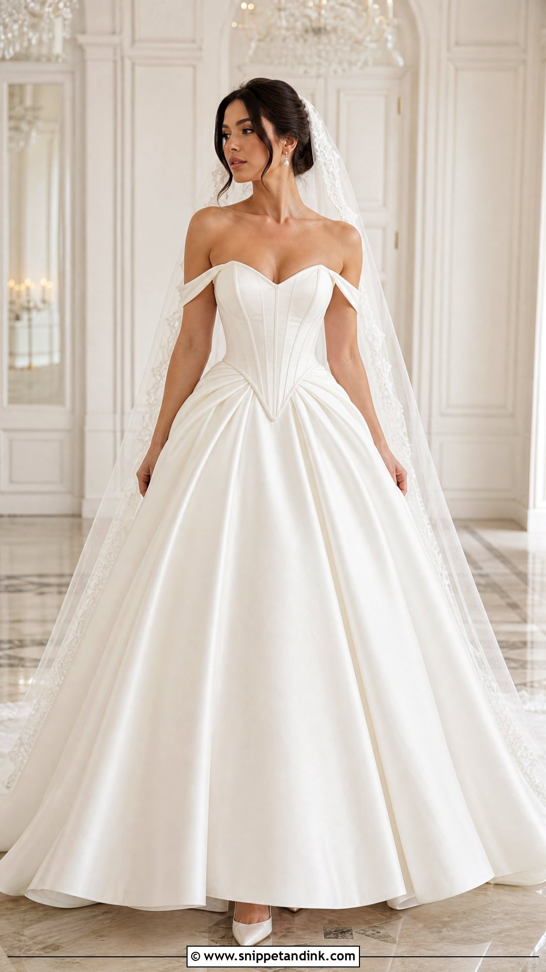 Basque Waist Wedding Dress with Boning - Snippet and Ink - 20 Wedding Dress with Boning Ideas