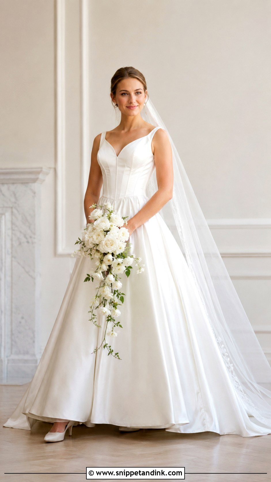 Basque Waist Wedding Gown - Snippet and Ink - 20 Big Wedding Gown Ideas