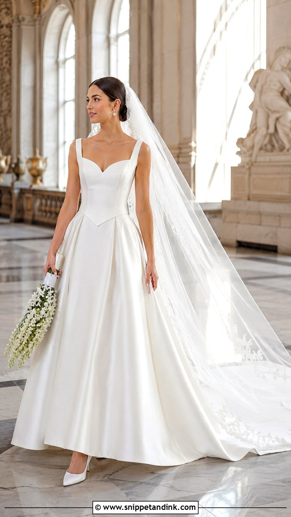 Basque Waist Wedding Gown - Snippet and Ink - 20 Gowns Dresses for Wedding