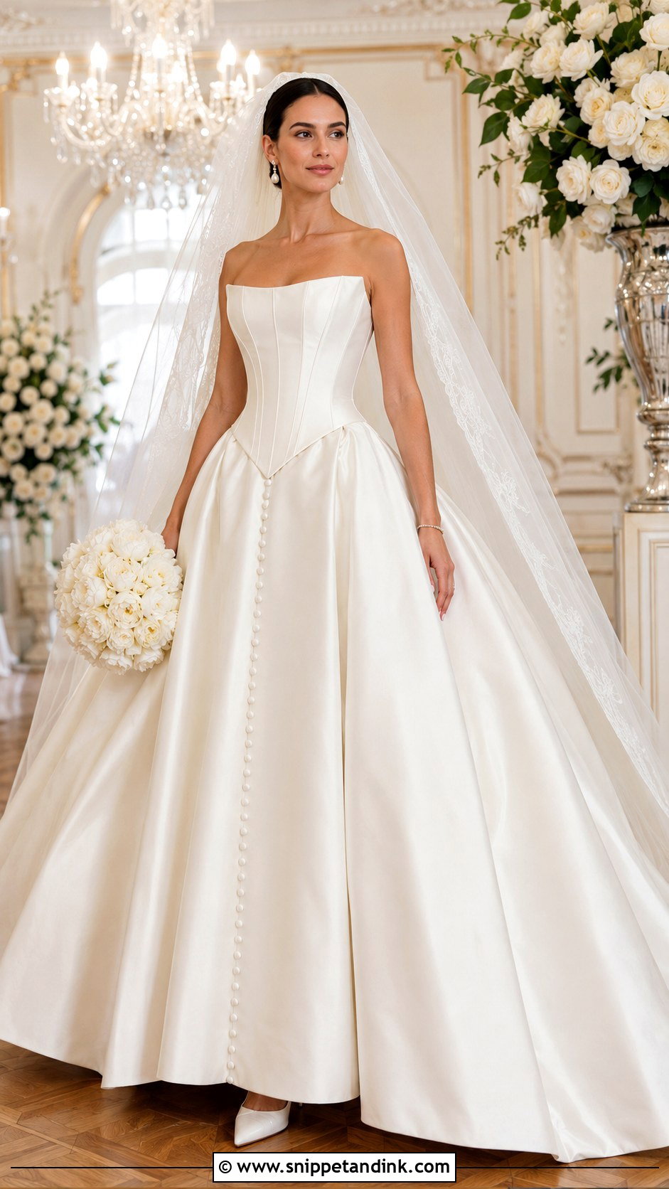 Basque Waist Wedding Gown - Snippet and Ink - 20 Haute Couture Wedding Gowns