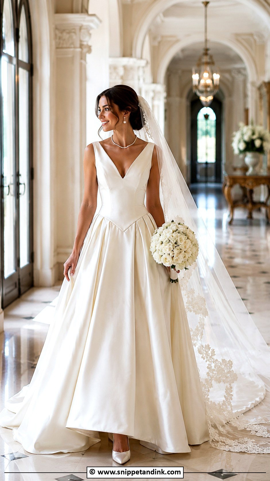 Basque Waist Wedding Gown - Snippet and Ink - 35 Wedding Gowns
