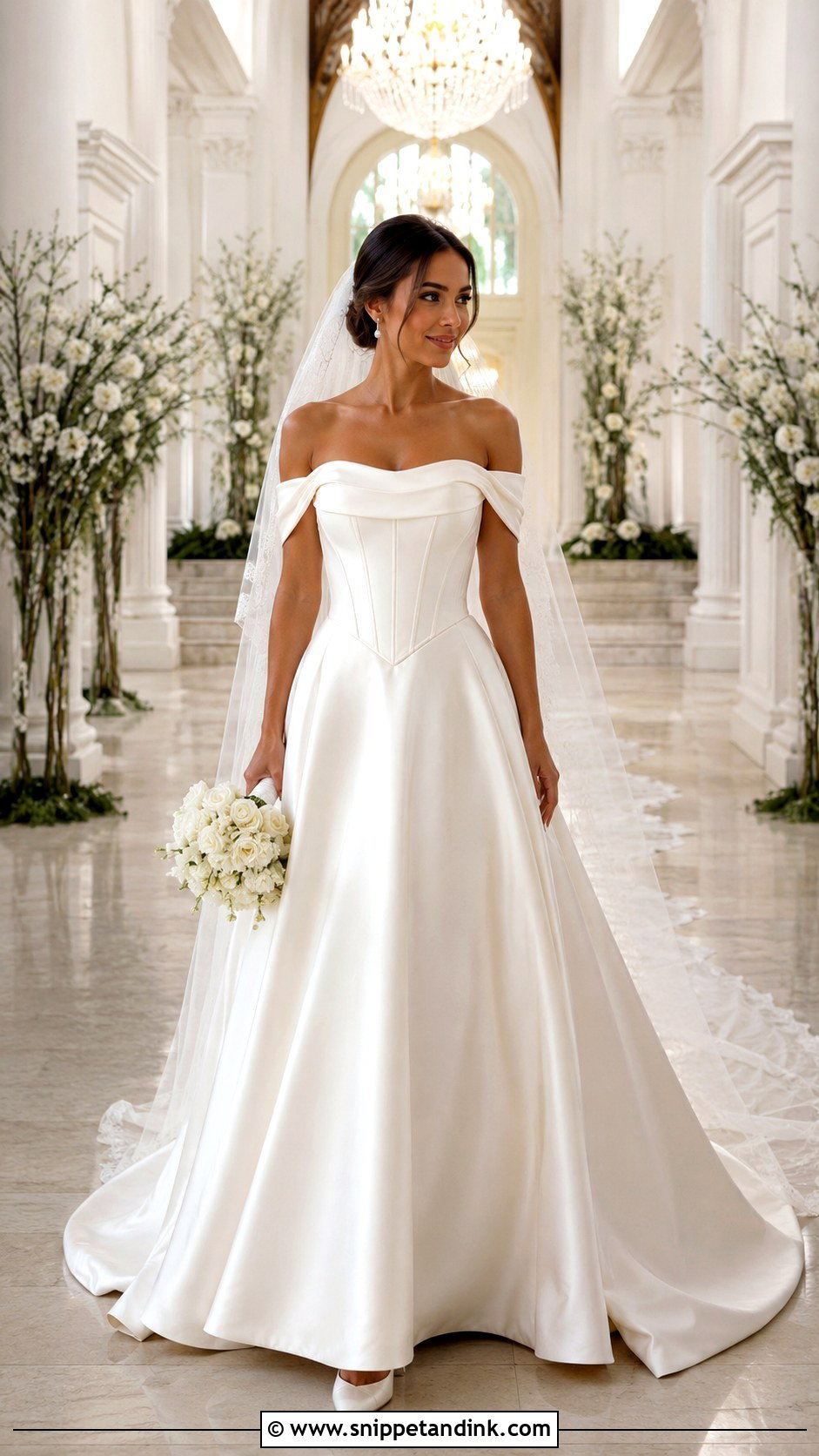 Basque Waist Wedding Gown - Snippet and Ink - 25 Unique Wedding Gowns