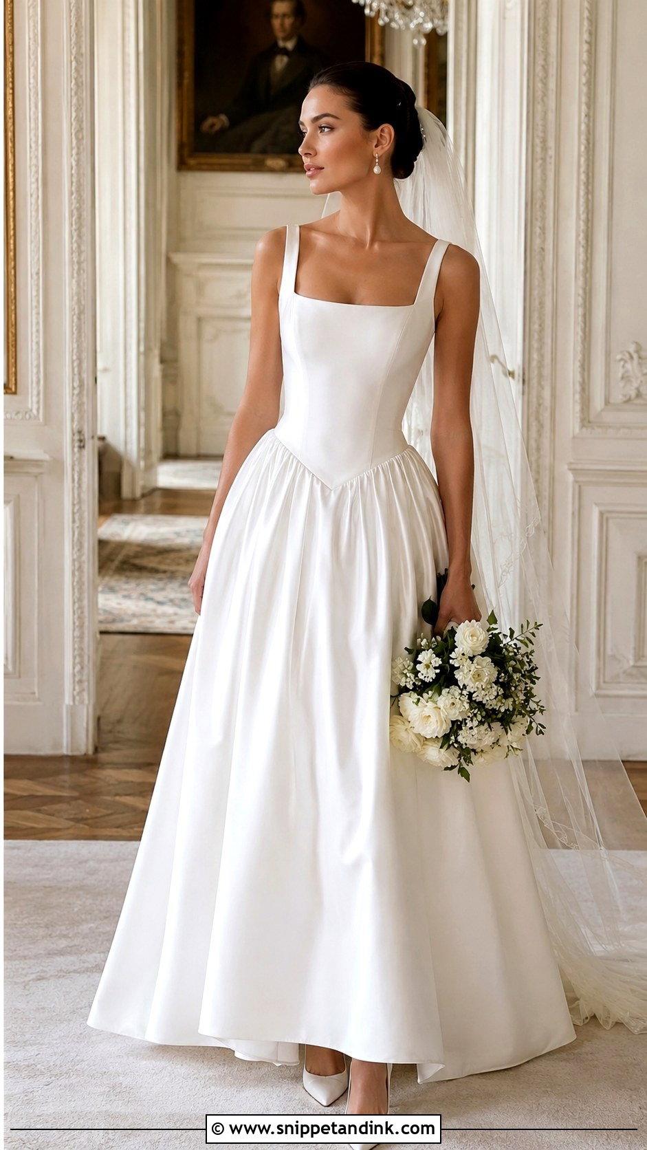 Basque Waist Wedding Gown - Snippet and Ink - 25 Wedding Gown Styles