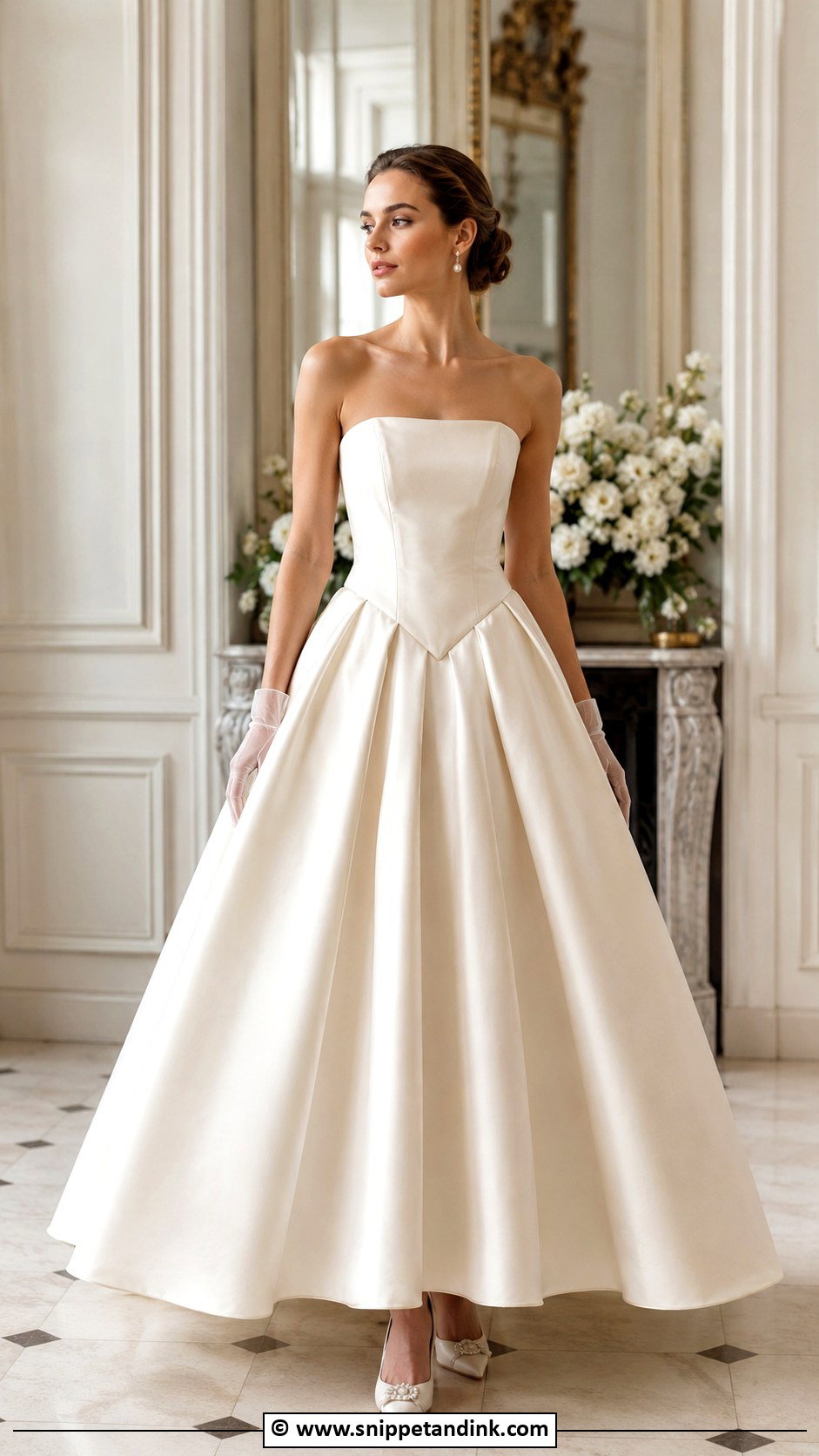 Basque Waist Wedding Gown - Snippet and Ink - 30 Classy Wedding Gown Ideas