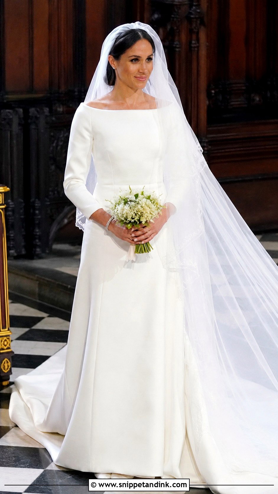 Bateau Neck Meghan Wedding Dress - Snippet and Ink - 20 Meghan Wedding Dress Ideas