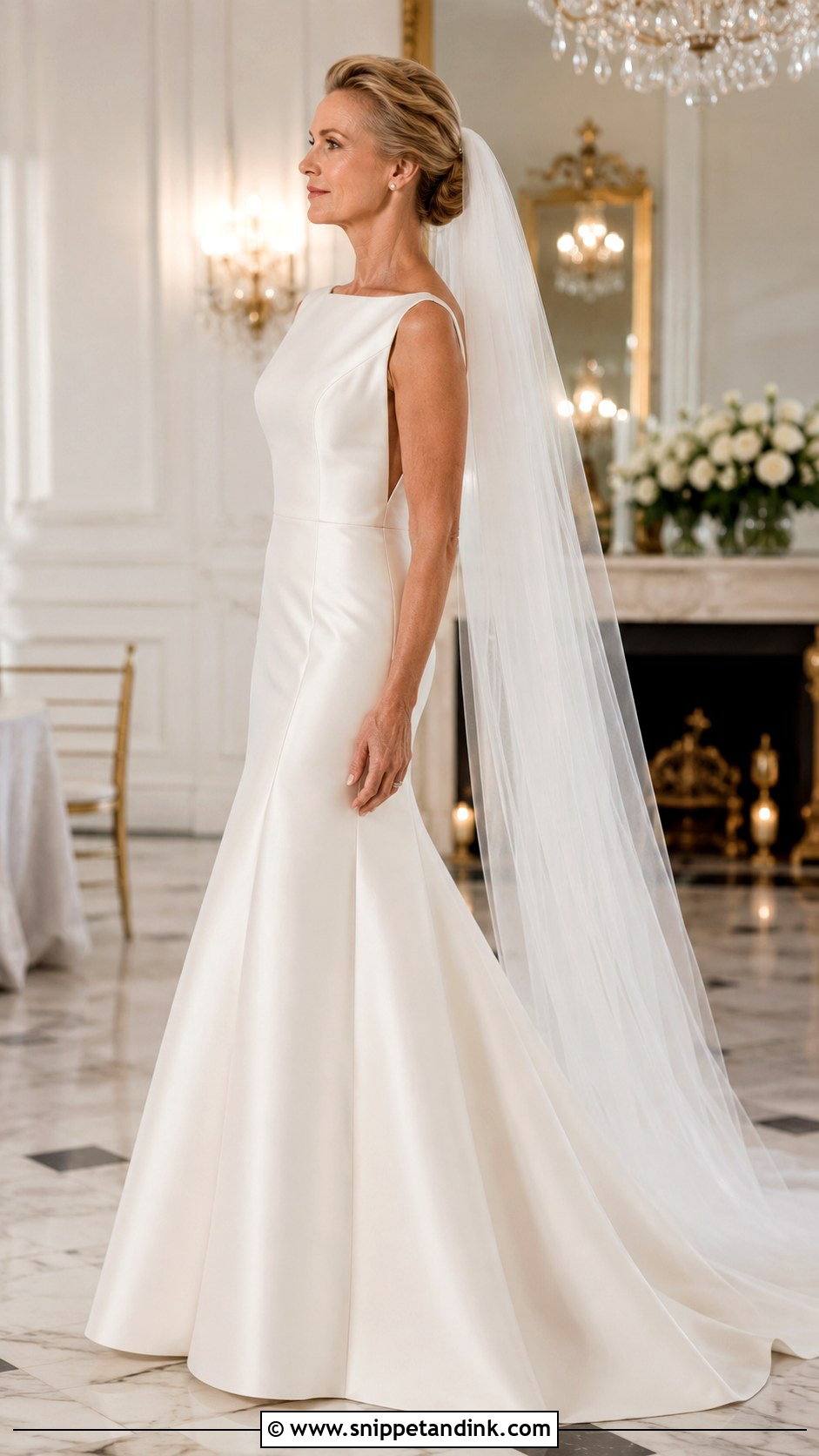 Bateau Neck Mikado Wedding Dress - Snippet and Ink - 20 Simple Unique Wedding Dresses