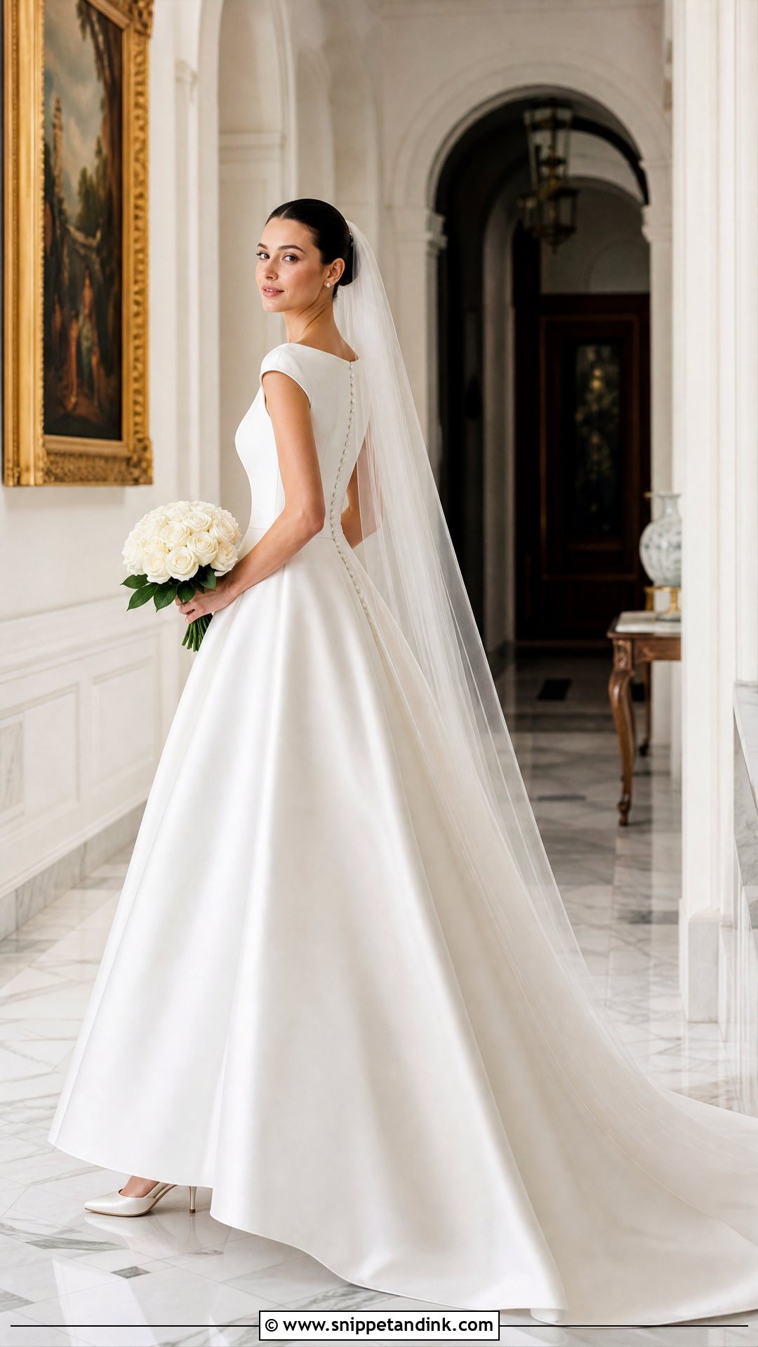 Bateau Neck Princess Wedding Dress - Snippet and Ink - 20 Timeless Wedding Dress Princess Ideas