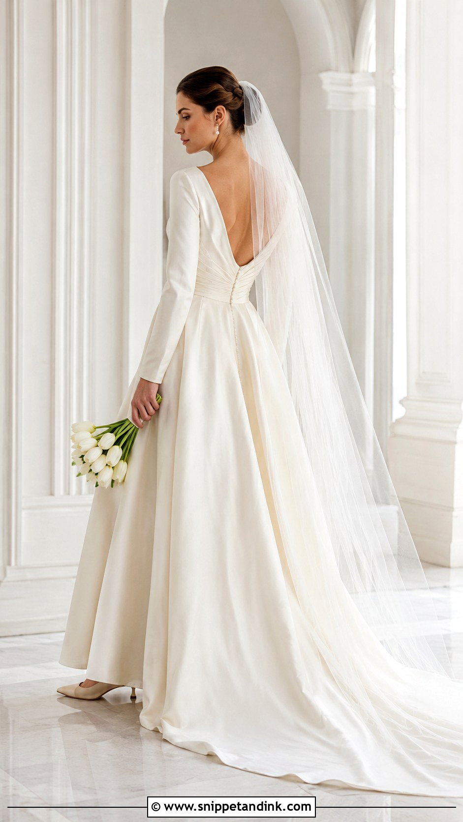 Bateau Neck Vera Wang Wedding Dress - Snippet and Ink - 20 Vintage Vera Wang Wedding Dress Ideas