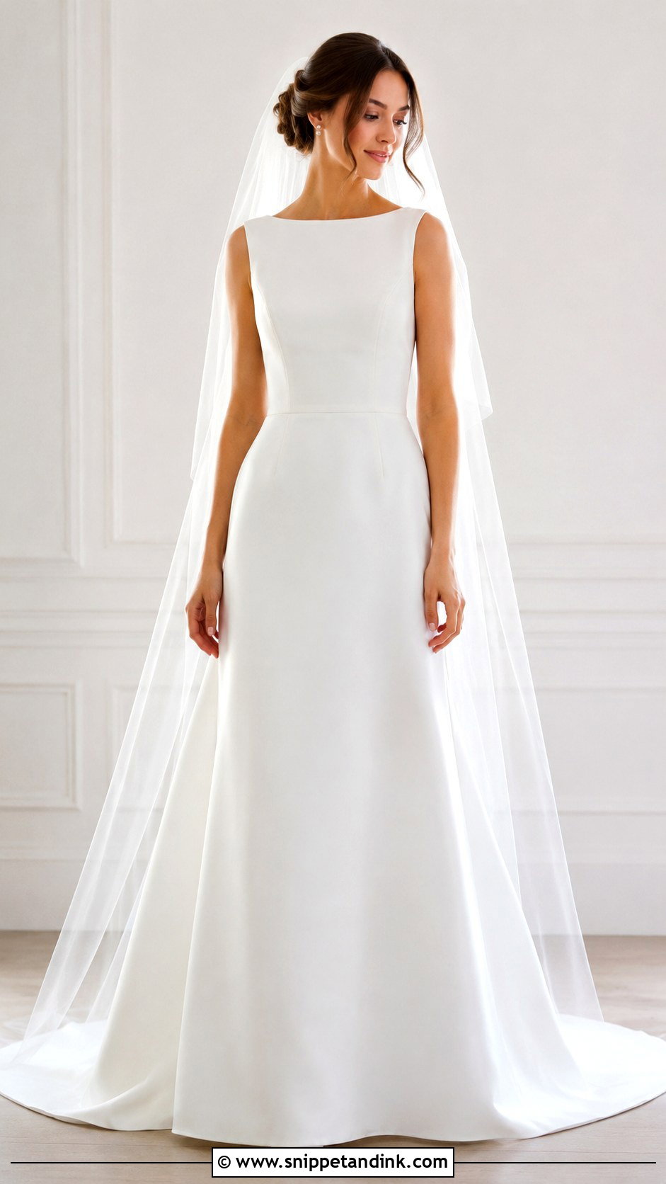 Bateau Neck Wedding Dress - Snippet and Ink - 25 Simple Classic Wedding Dress Ideas
