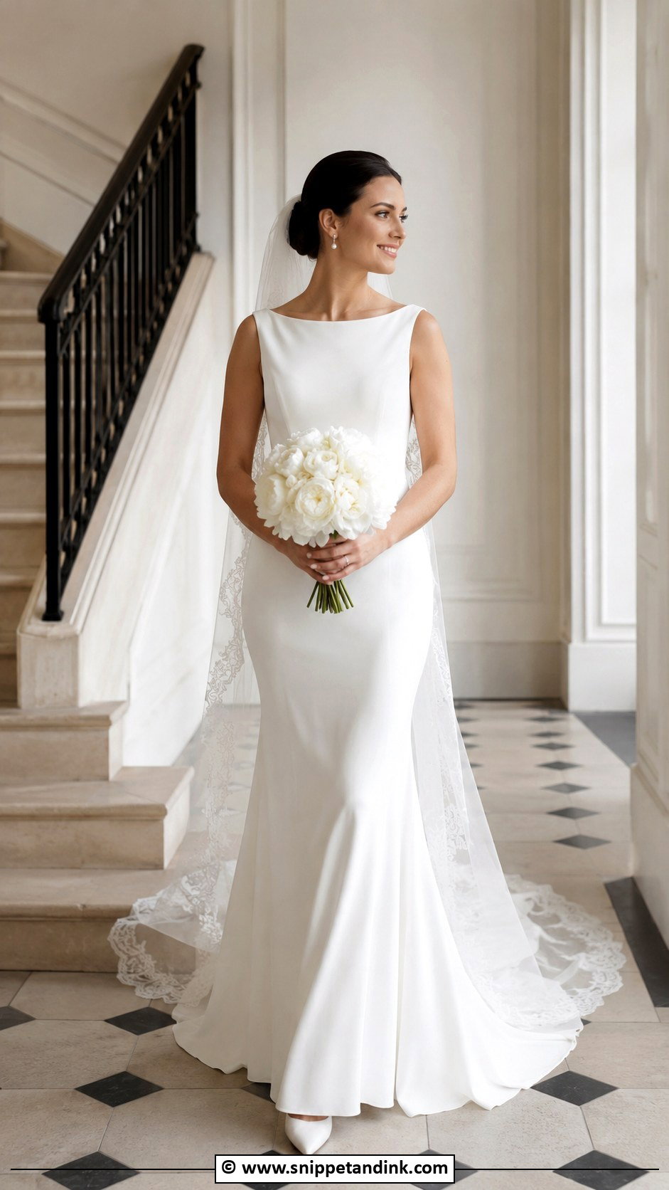 Bateau Neck Wedding Dress - Snippet and Ink - 30 Classy Timeless Wedding Dress Ideas