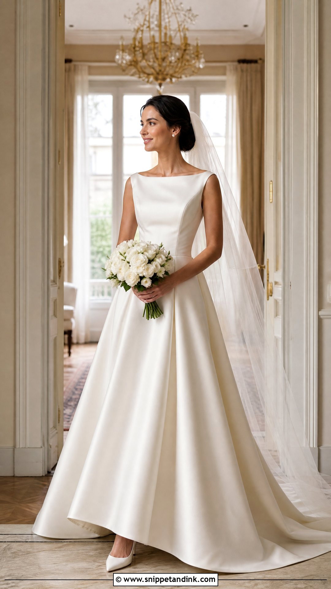 Bateau Neck Wedding Dress - Snippet and Ink - 25 Vintage Timeless Wedding Dress Ideas