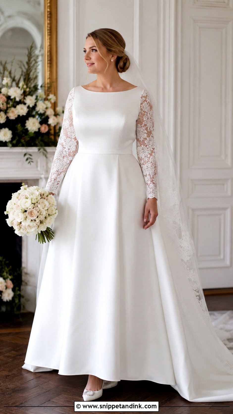 Bateau Neck Wedding Dress - Snippet and Ink - 25 Wedding Dress for Big Bust Ideas