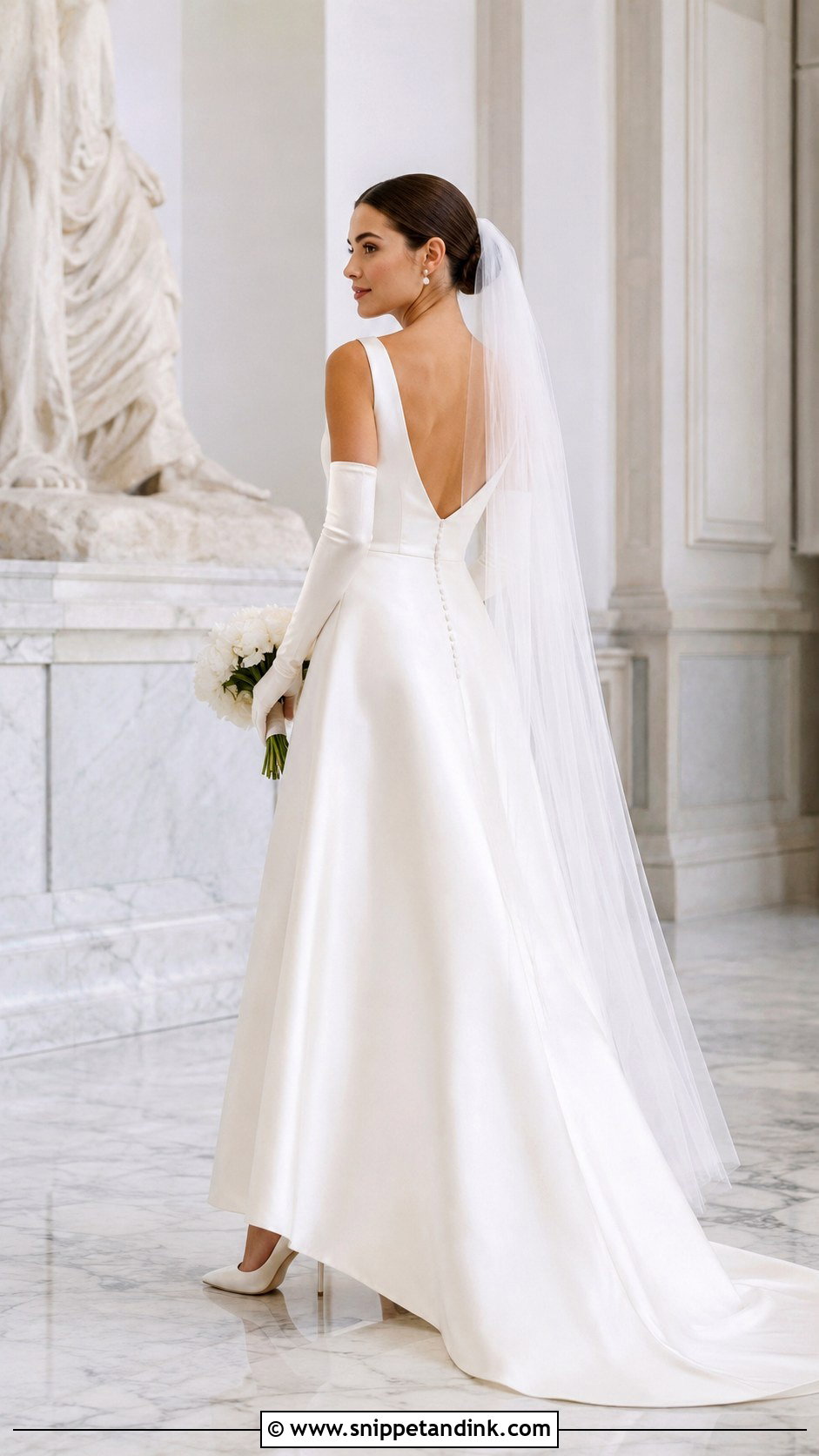 Bateau Neck Wedding Dress - Snippet and Ink - 20 Classic Timeless Wedding Dresses