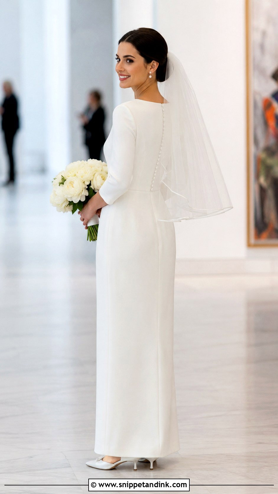 Bateau Neck Wedding Dress - Snippet and Ink - 20 Classical Wedding Dress Ideas
