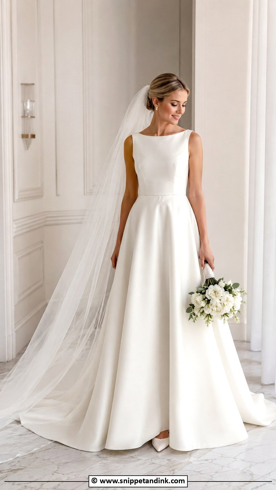 Bateau Neck Wedding Dress - Snippet and Ink - 25 Classic Timeless Classy Wedding Dress Ideas