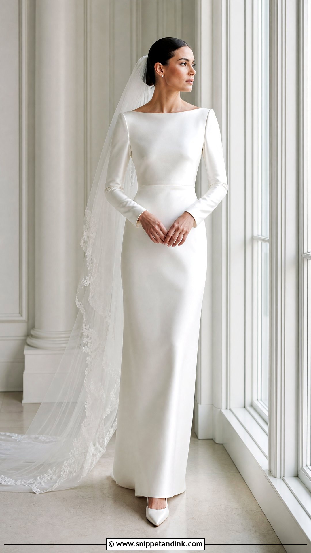 Bateau Neckline Wedding Dress - Snippet and Ink - 20 Wedding Dresses Neckline