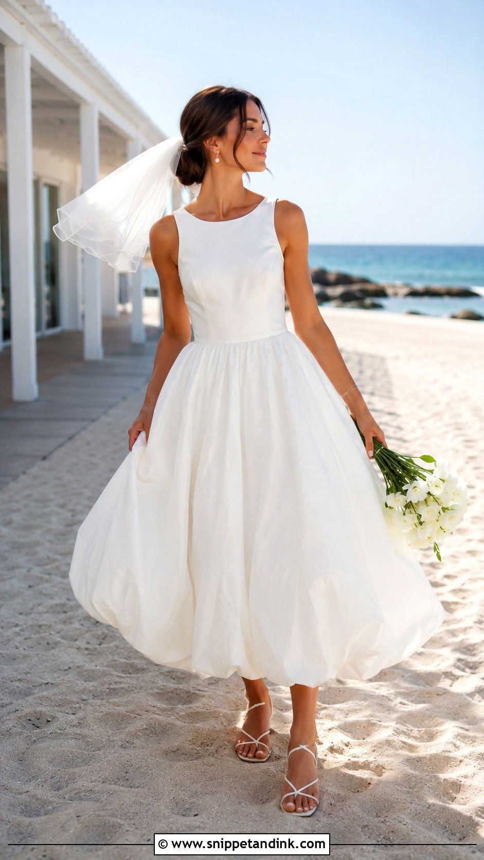 Beach Balloon Wedding Dress - Snippet and Ink - 20 Balloon Wedding Dress Ideas
