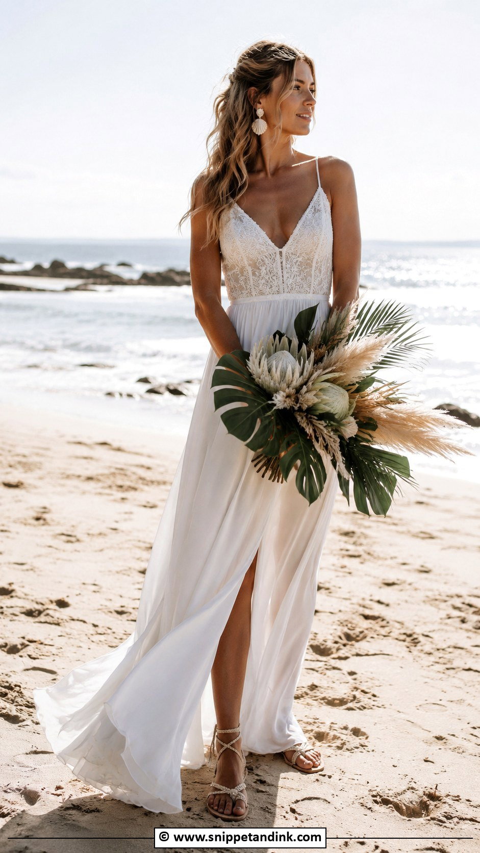 Beach Bohemian Wedding Dress - Snippet and Ink - 25 Bohemian Wedding Dresses