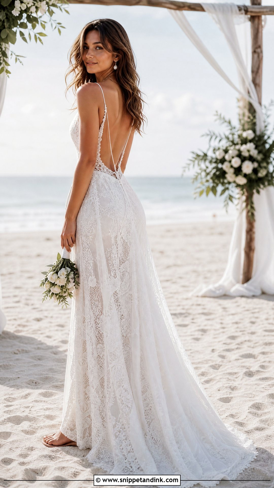 Beach Boho Lace Wedding Dress - Snippet and Ink - 25 Boho Lace Wedding Dress Ideas