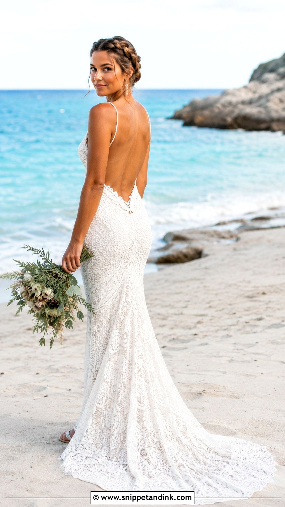 Beach Boho Mermaid Wedding Dress - Snippet and Ink - 20 Boho Mermaid Wedding Dress Ideas