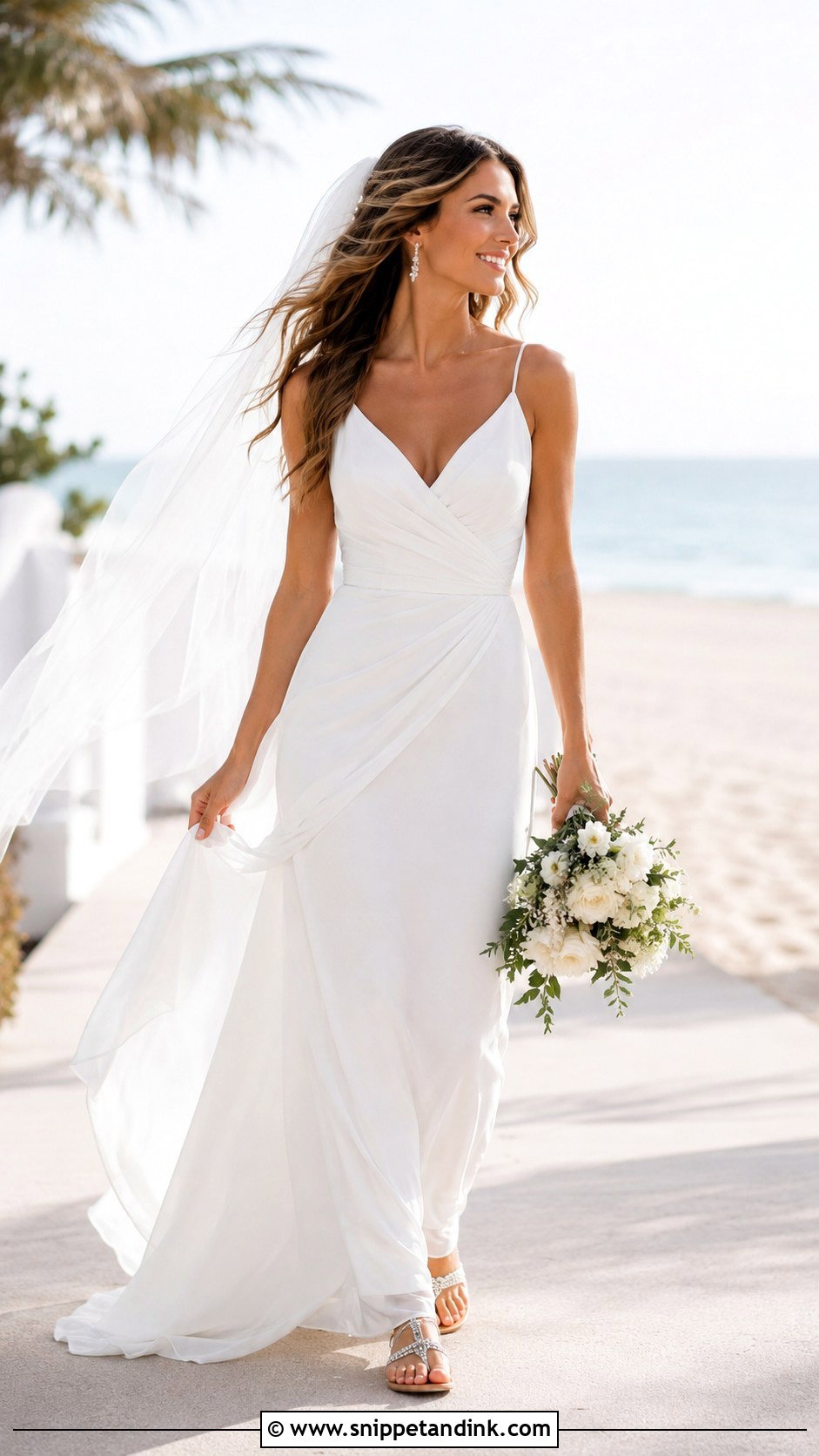 Beach Bridal Dress Outfit - Snippet and Ink - 30 Bridal Wear Ideas