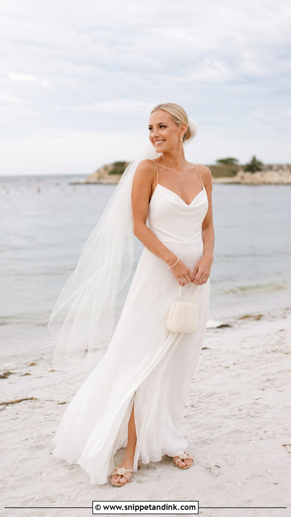 Beach Bridal Dress With Sandals - Snippet and Ink - 20 Bridal Fits Ideas