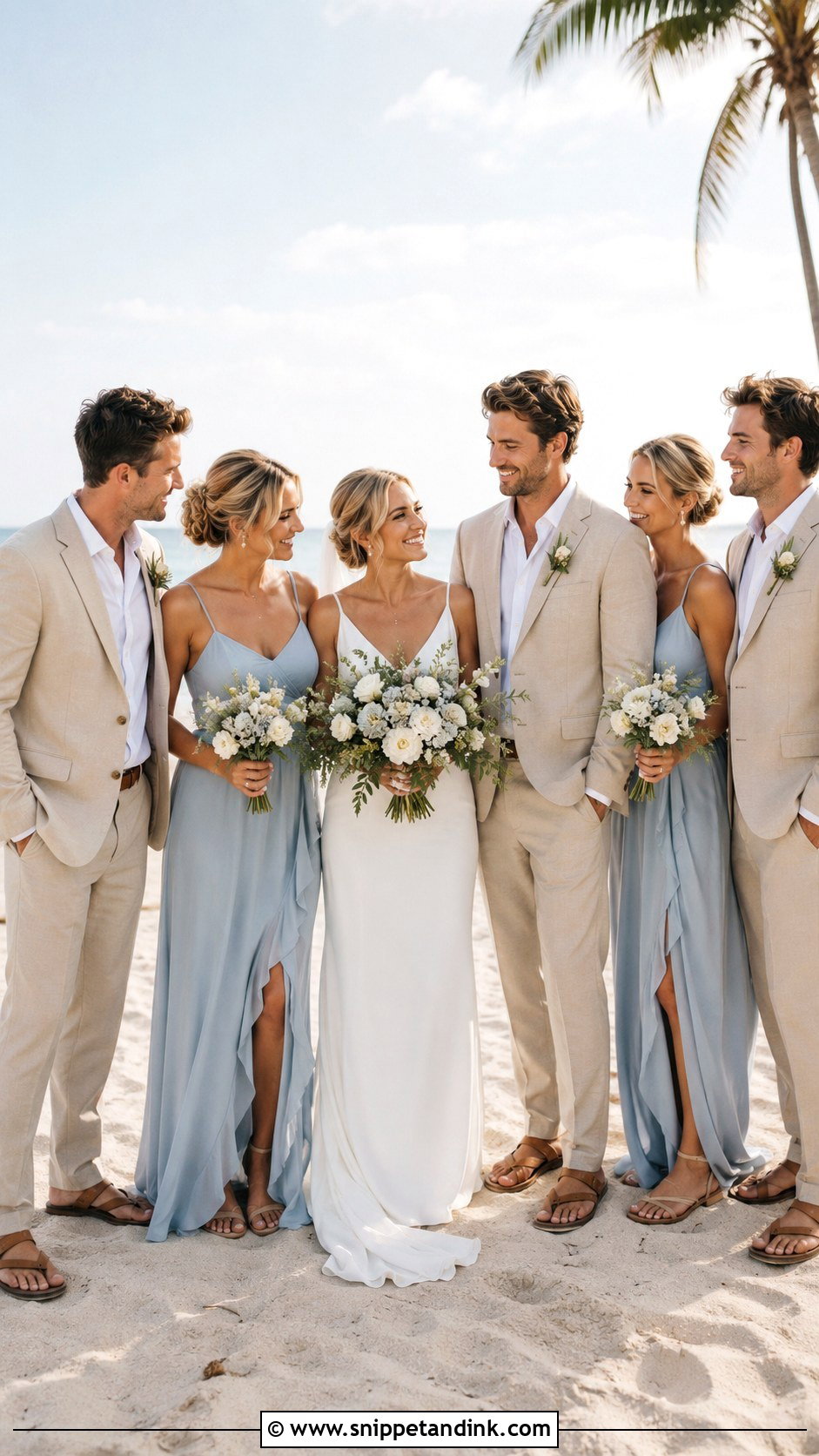Beach Bridal Party Outfit - Snippet and Ink - 25 Bridal Party Outfits