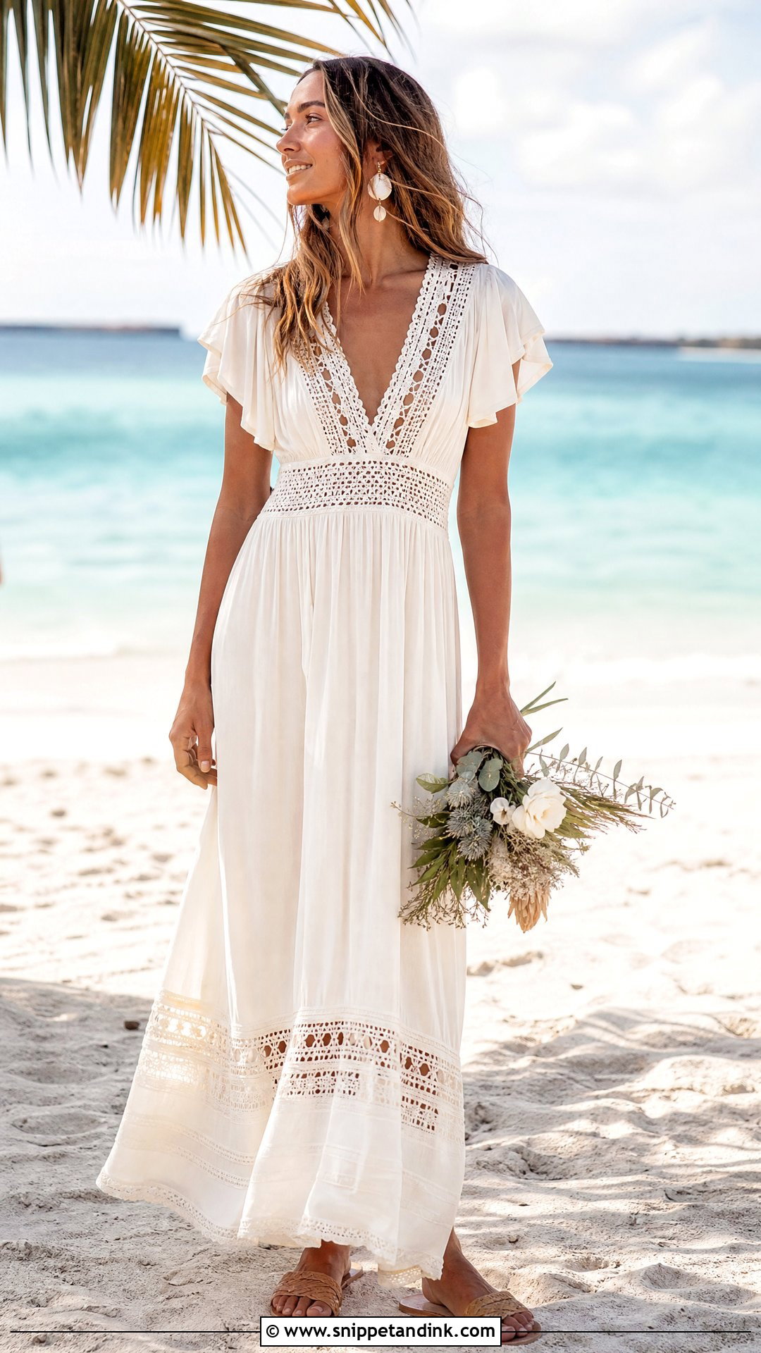 Beach Bride Boho Maxi Dress - Snippet and Ink - 25 Beach Bride Dress Ideas