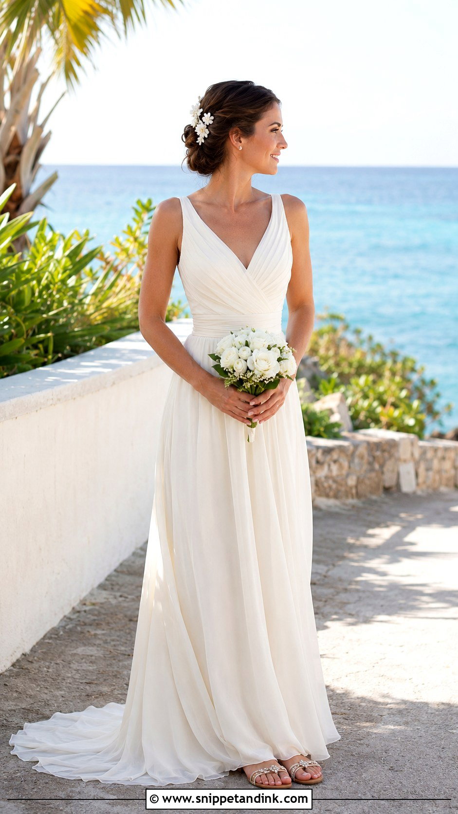 Beach Bride Look - Snippet and Ink - 20 Cute Bride Ideas
