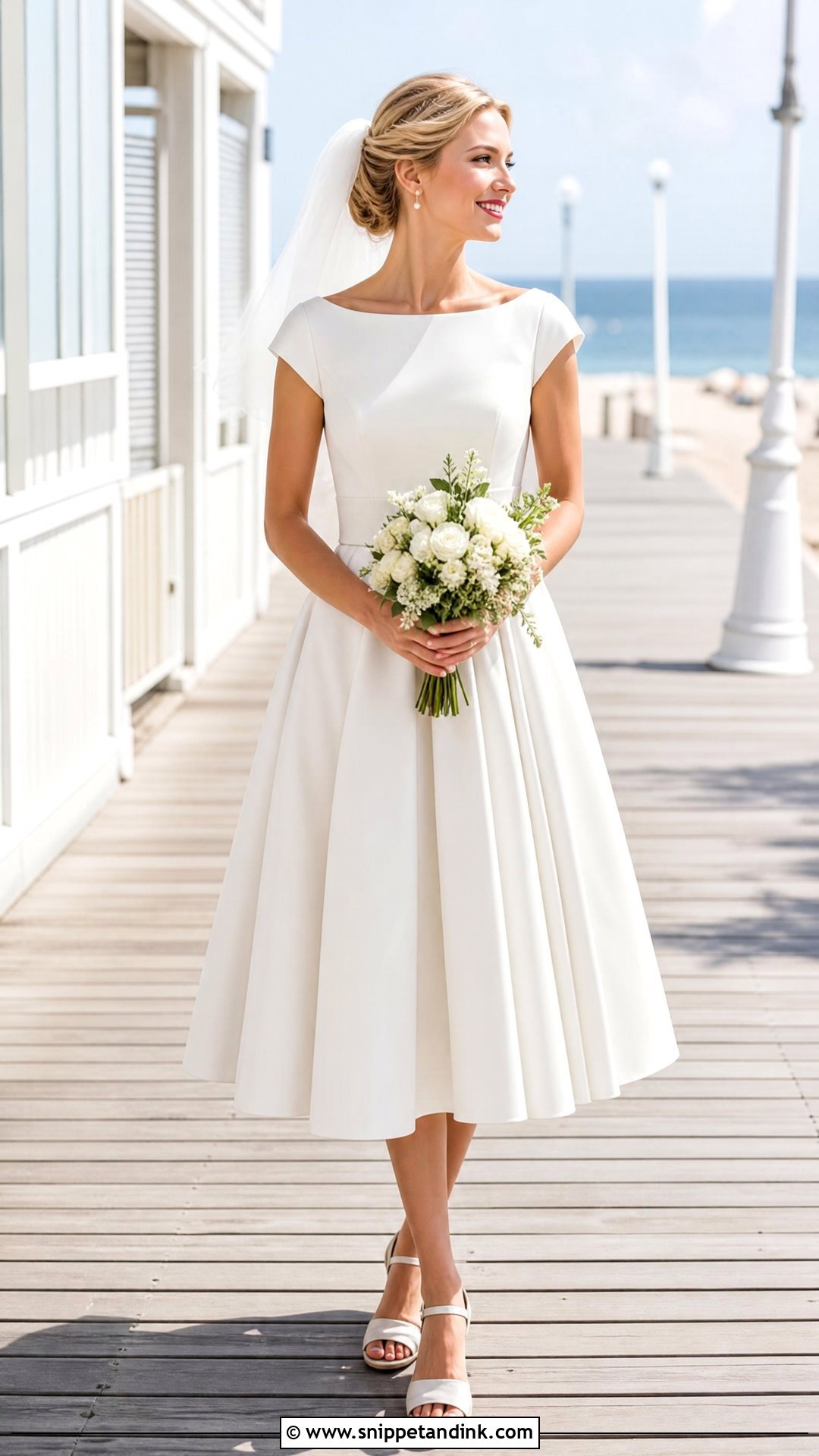 Beach Bride Tea Length Dress - Snippet and Ink - 25 Beach Bride Dress Ideas