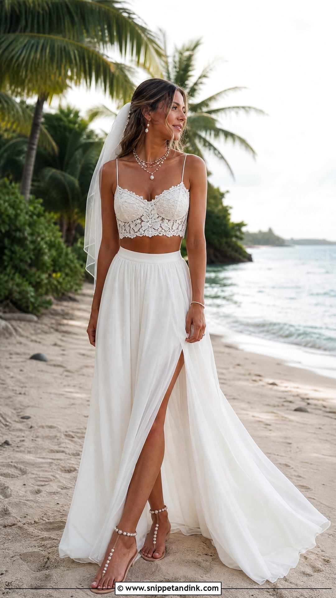 Beach Bride Two Piece Dress - Snippet and Ink - 25 Beach Bride Dress Ideas