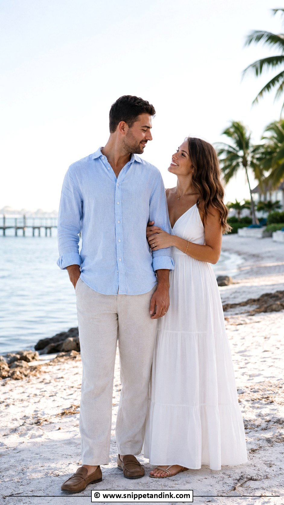 Beach Engagement Dress Couple - Snippet and Ink - 30 Engegment Dresses Couple