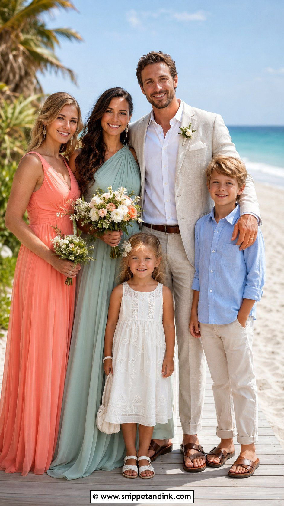 Beach Family Wedding Attire - Snippet and Ink - 20 Family Wedding Attire Ideas