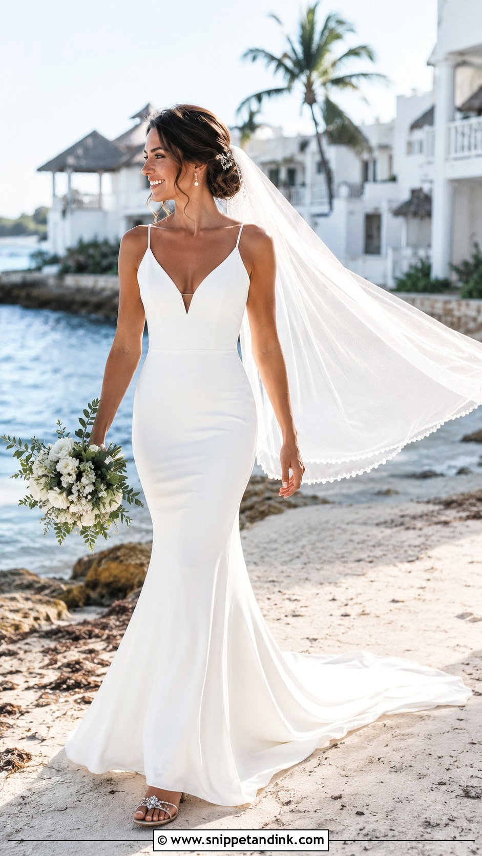 Beach Fish Tail Wedding Dress - Snippet and Ink - 20 Fish Tail Wedding Dress Ideas