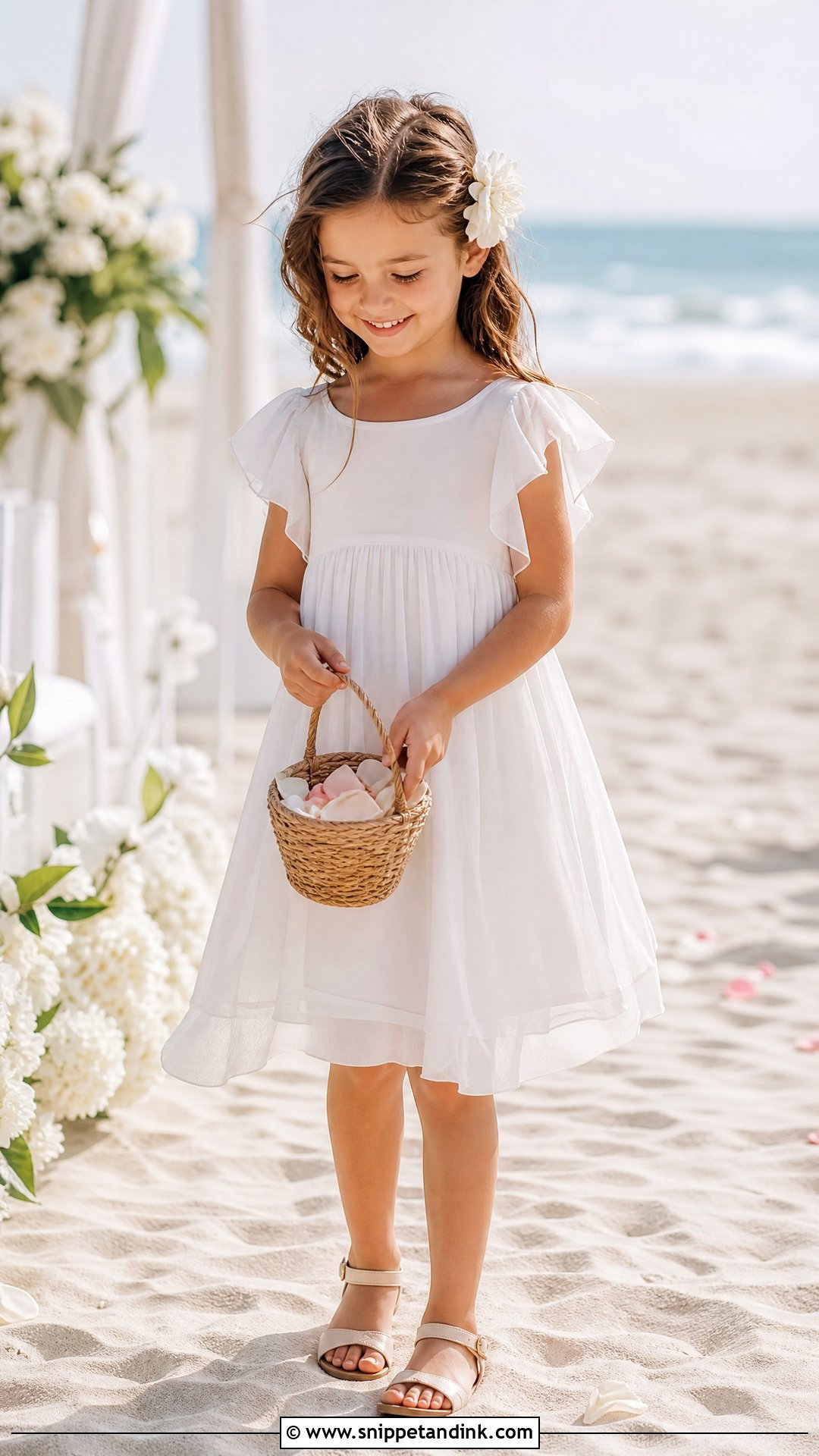 Beach Flower Girl Dress - Snippet and Ink - 25 Flowergirls Wedding Dresses