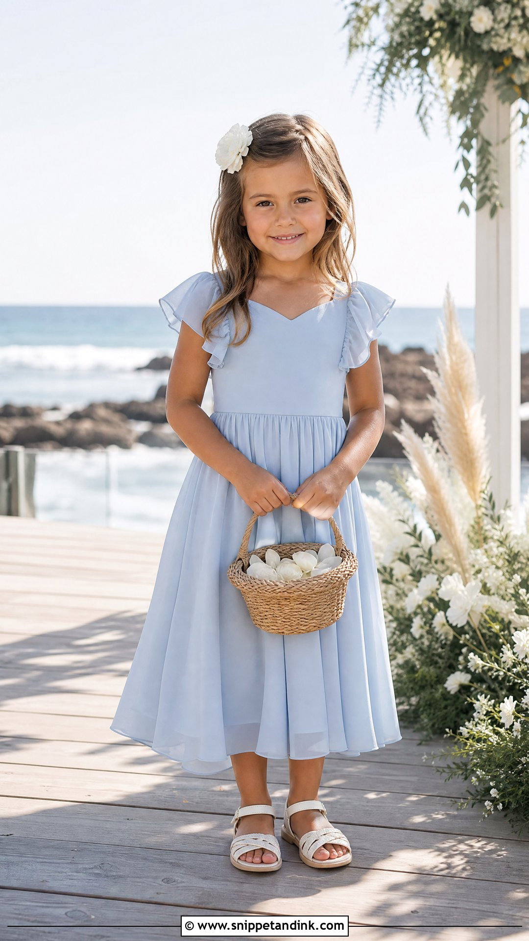 Beach Flower Girl Wedding Dress - Snippet and Ink - 20 Wedding Dress for Kids Girl Ideas