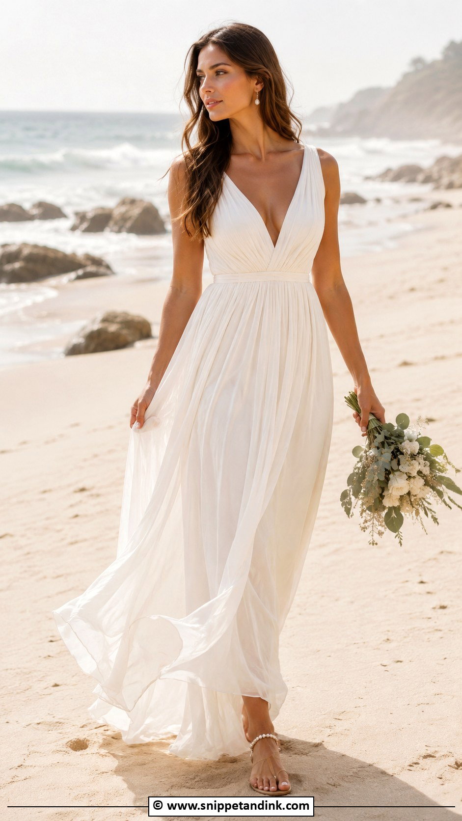 Beach Goddess Wedding Dress - Snippet and Ink - 25 Goddess Wedding Dress Ideas