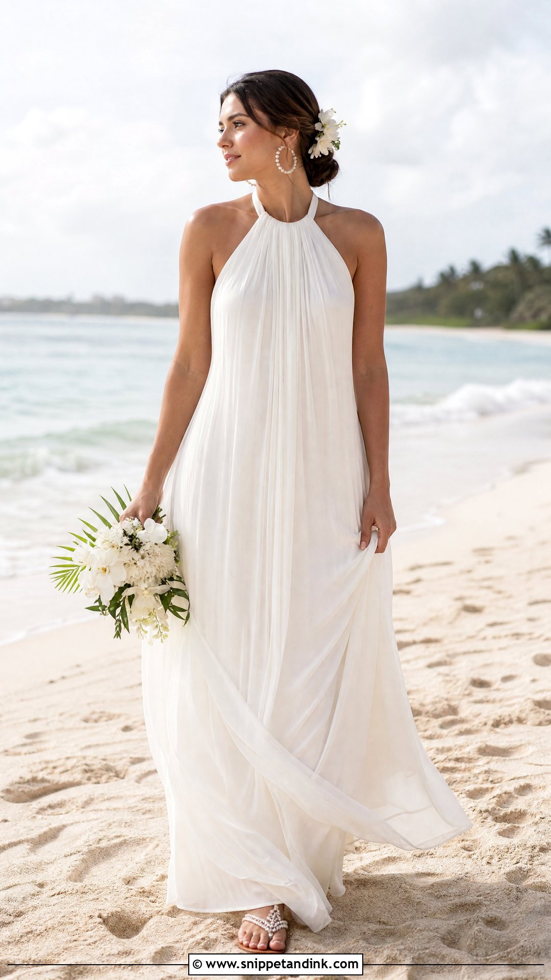 Beach Halter Wedding Dress - Snippet and Ink - 20 Nice Wedding Dresses