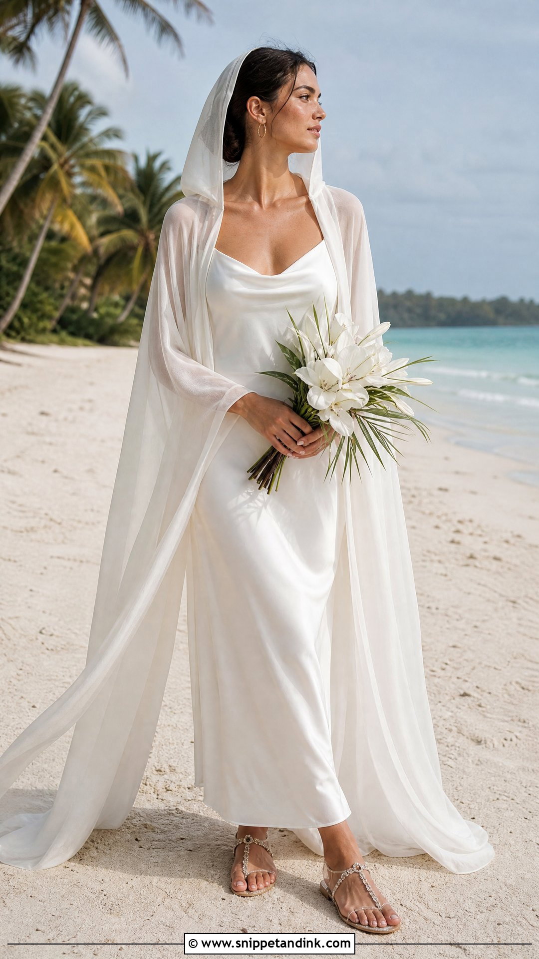 Beach Hooded Wedding Dress - Snippet and Ink - 20 Hooded Wedding Dress Ideas